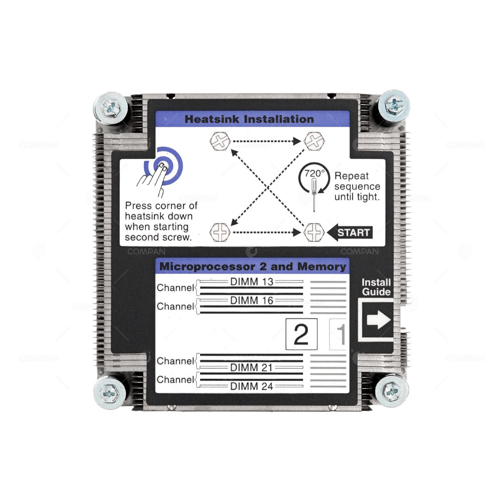 00KJ000 LENOVO  FRONT CPU2 HEATSINK FOR FLEX SYSTEM X240 M5 00KF114